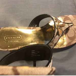 COACH wedge sandals